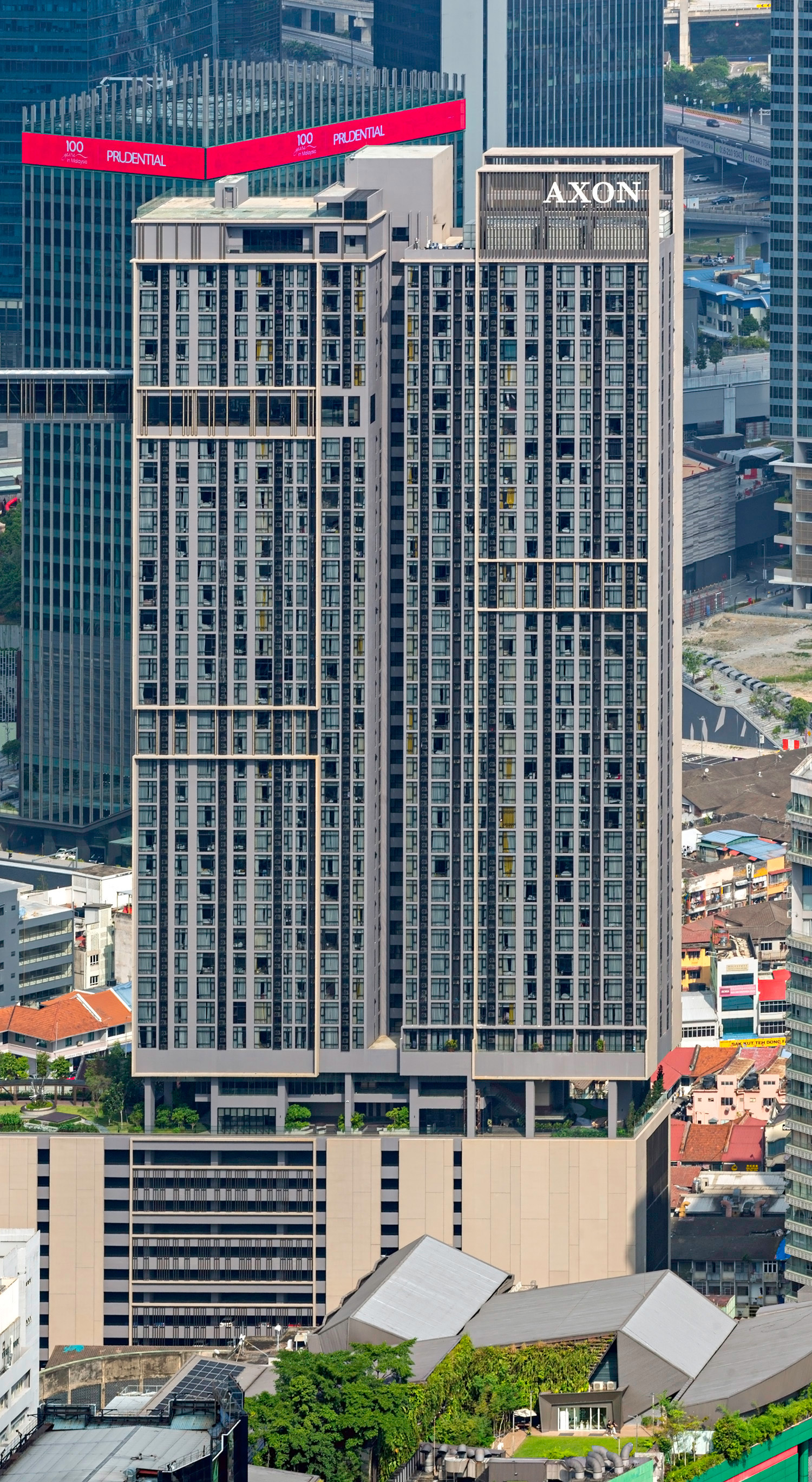 Axon Bukit Bintang Block B, Kuala Lumpur - View from KL Tower. © Mathias Beinling